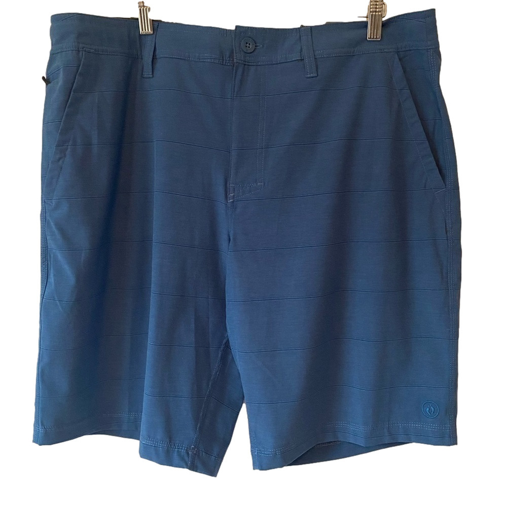 Hang Ten Men's 38 Vallarta Blue Hybrid Quick Drying Swim Resort Short Surfing